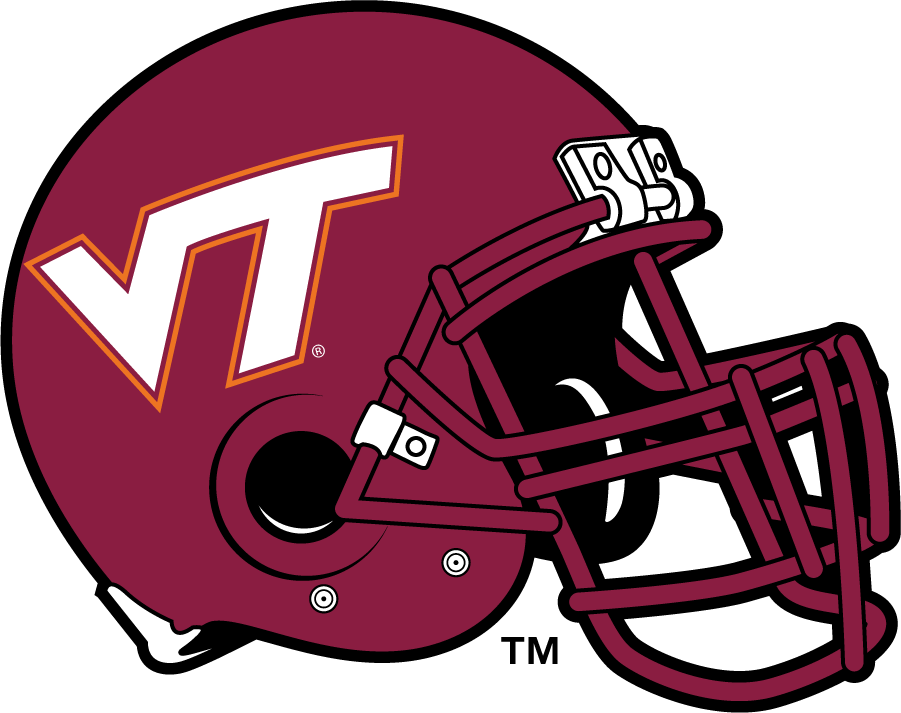 Virginia Tech Hokies 1999-2015 Helmet diy DTF decal sticker